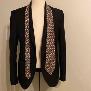 Gucci silk  tie horse shoe design